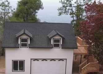 Garage with 2nd story area